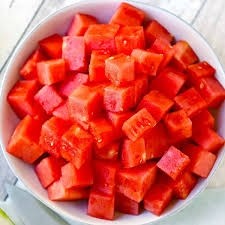 Cubed Watermelon