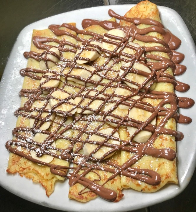 Banana Nutella crepes