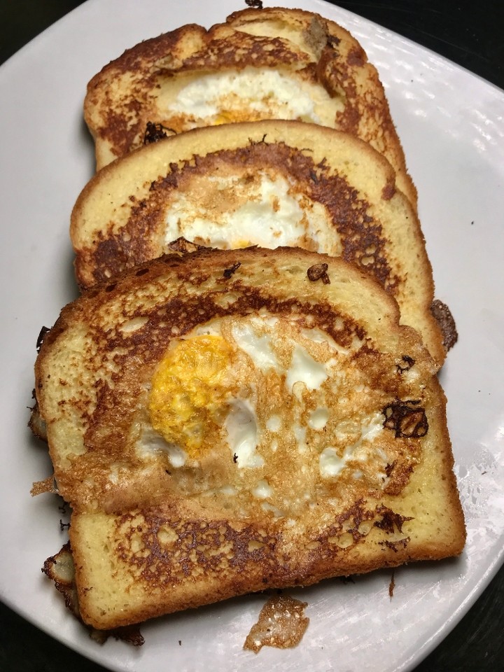 Egg-in-a-hole French toast