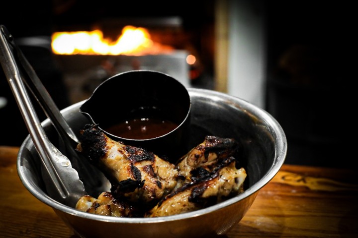 Wood-Grilled Silver Bowl Wings -TM