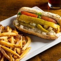 Hot Dog & Fries/Vegan dog and Fries
