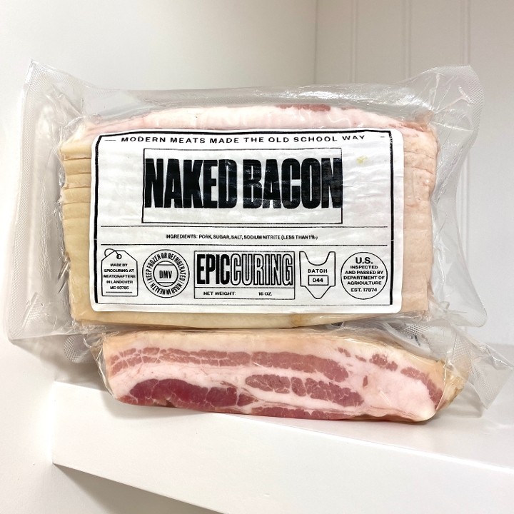 Epic Curing Naked Bacon