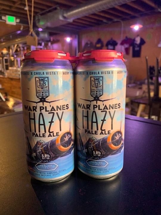 (4) Pack 160z Warplanes Hazy Pale