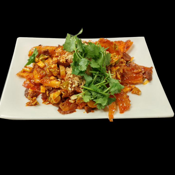 Cold-Sliced Beef Tripe in Hot Chili Oil