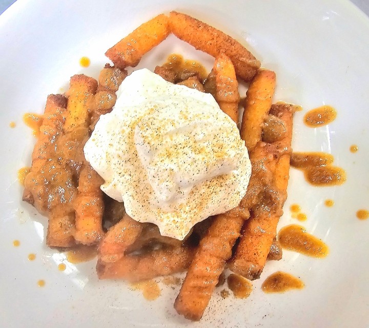 Spiced Pumpkin Latte Funnel Cake Fries