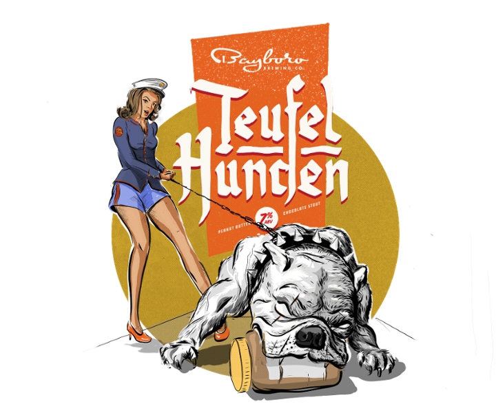 Teufel Hunden Peanut Butter Chocolate Stout (6.5% ABV)