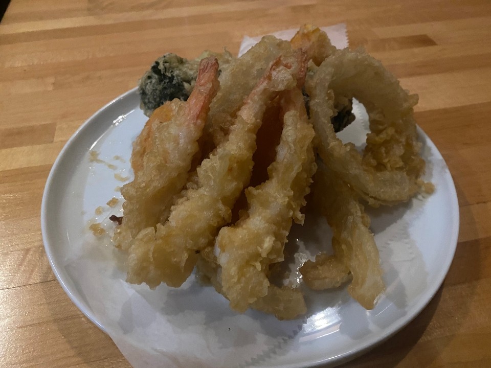Shrimp and veg tempura