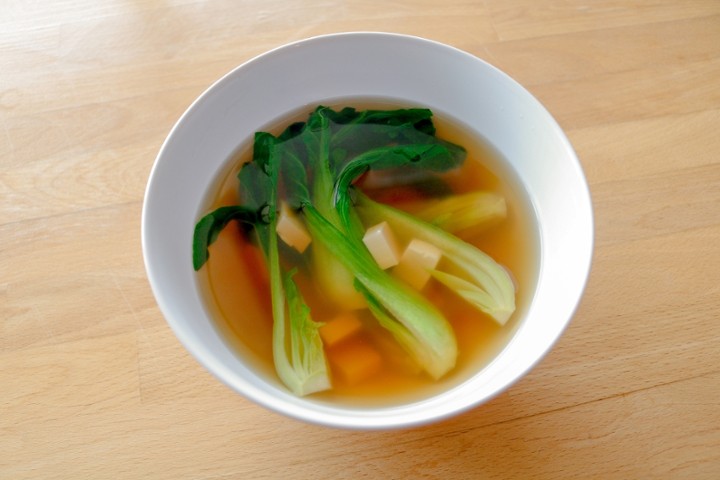 Baby Bok Choy and Tofu Soup