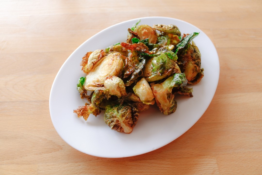 Crispy Brussels Sprouts, No Mayo