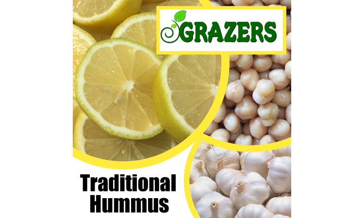 TRADITIONAL HUMMUS (Lemon-Garlic) - v, gf