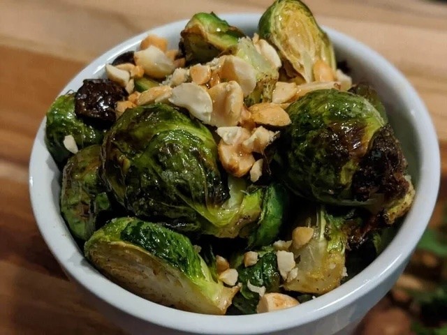 GLASSHALFULL Roasted Brussels Sprouts