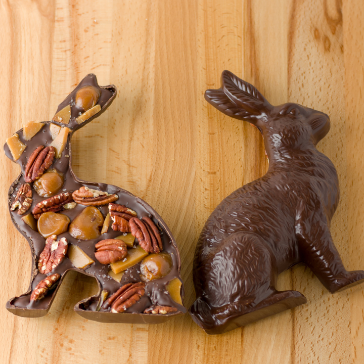 1/2 Pound Loaded Easter Bunny Dark Chocolate