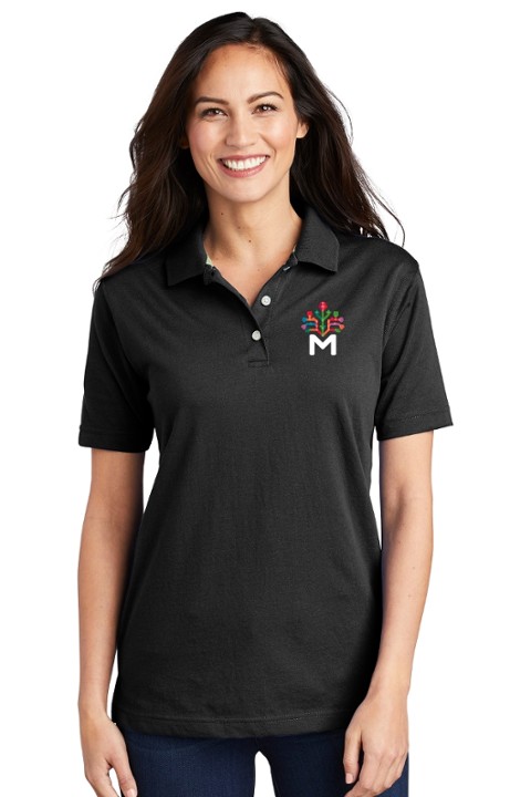 Women's Luxury Hybrid Jersey Polo (M)