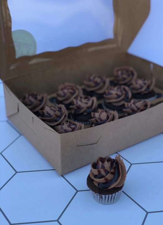 Dozen Mini Chocolate Cupcakes