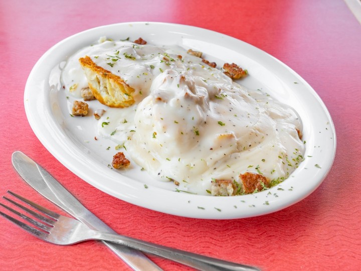 Grilled Biscuit and Gravy