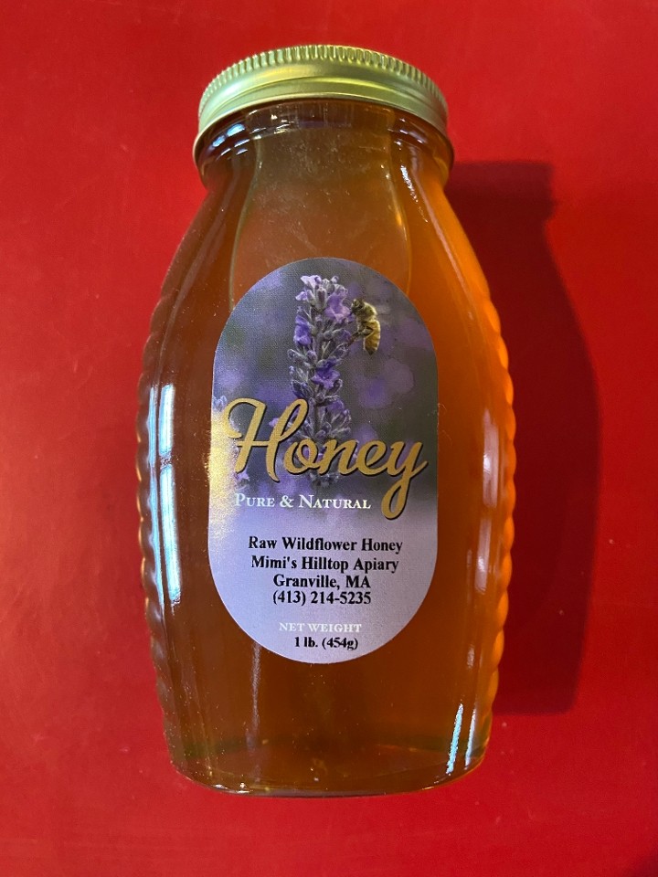 1lb Glass Jar Honey