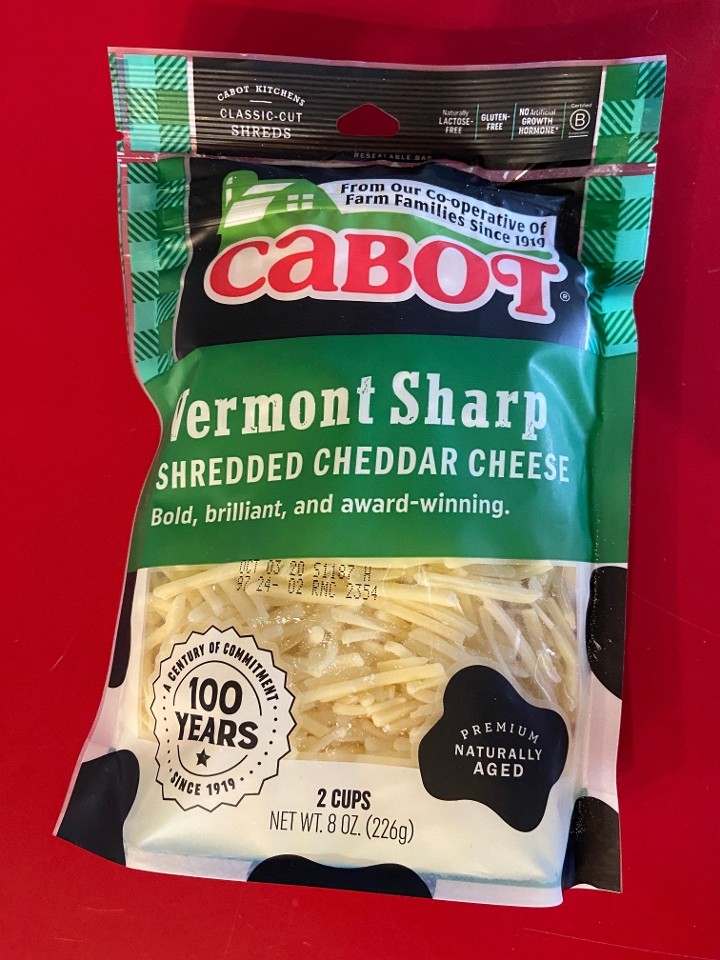 Vermont Seriously Sharp Cheddar- Shredded