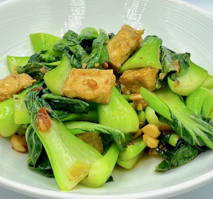 Stir-fried tofu with Bok Choy (Vegetarian)