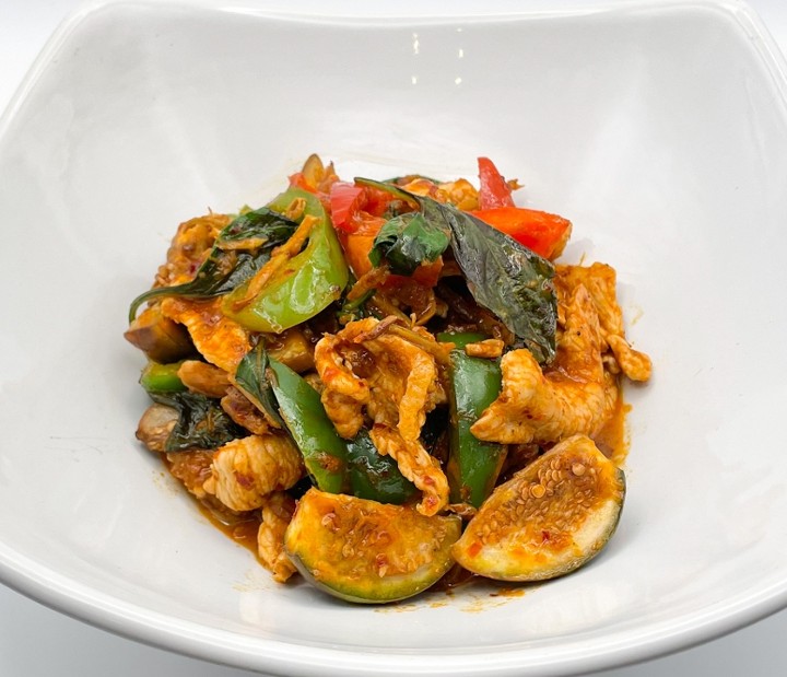 Spicy Pork with Thai Eggplant