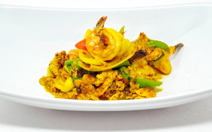 Shrimp Stir-Fried with Curry Powder