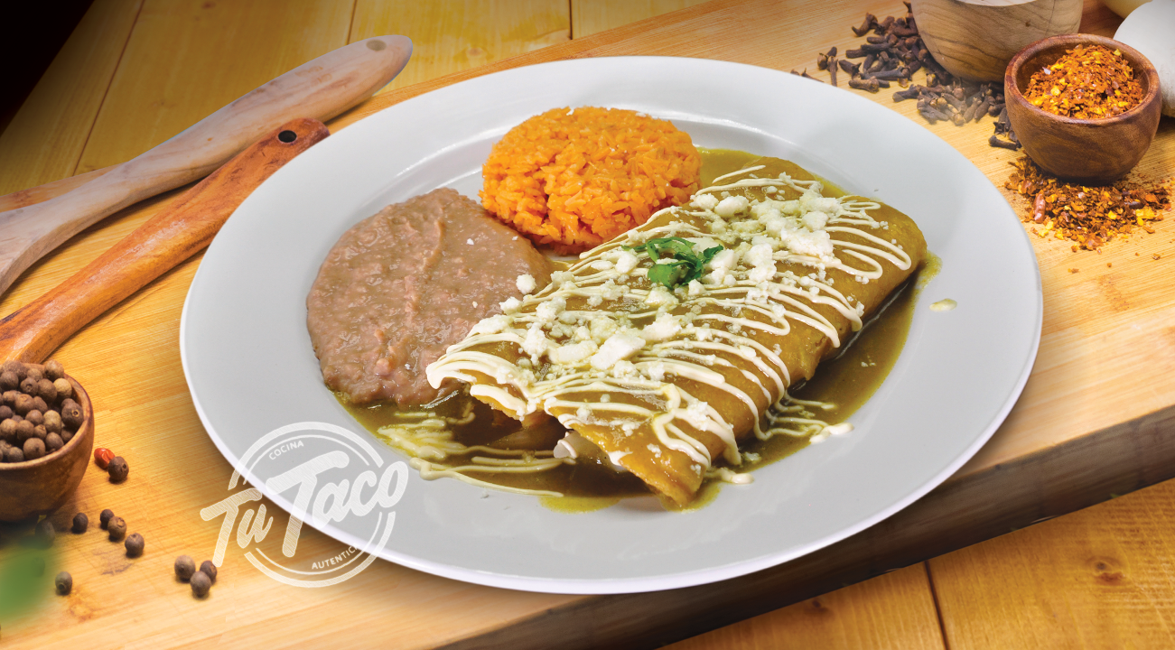 #9 Enchilada Plate