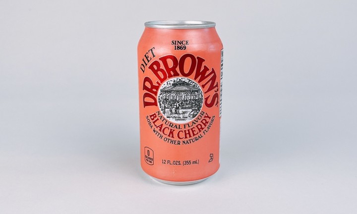 Canned Dr. Browns Diet Black Cherry