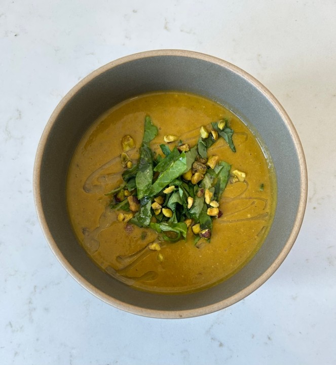 sweet potato pistachio soup