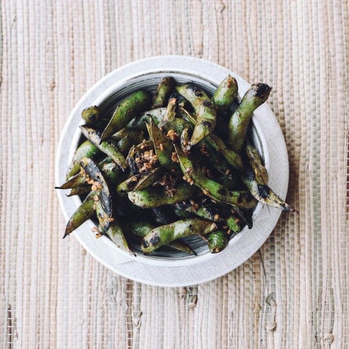 Charred Edamame [Spicy]