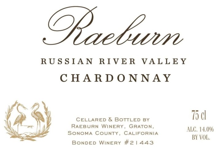 Raeburn, Chardonnay, 2019