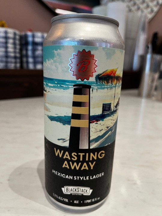 Wasting Away Mexican Lager, BlackStack Brewing, 16oz, St. Paul, MN