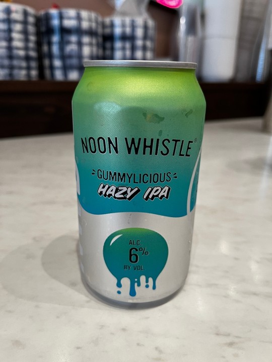 Gummylicious Hazy IPA, Noon Whistle Brewing Co, 12oz, Lombard, IL