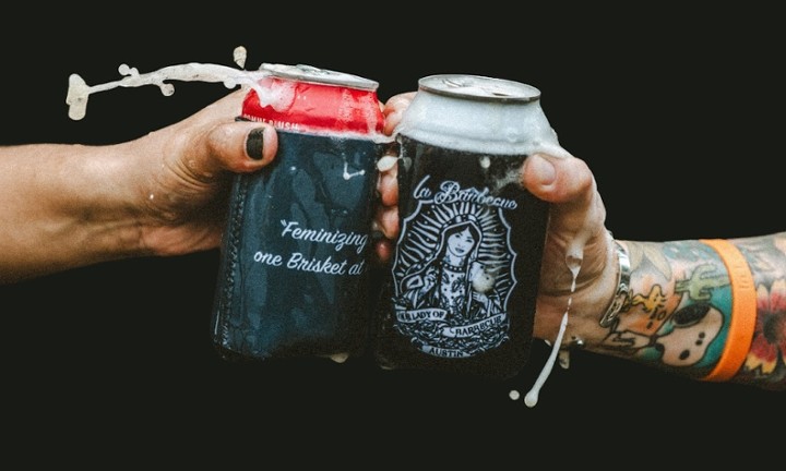 Our Lady of BBQ Koozie