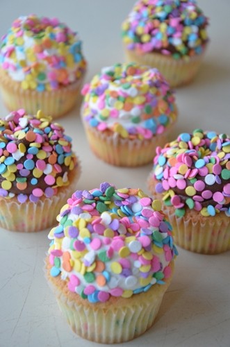 Mini Cupcakes : Confetti