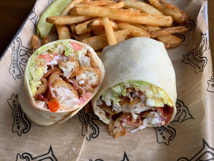 Crispy Chicken BLT Wrap