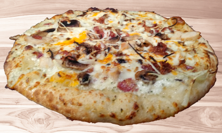 8" Signature White Sauce Pizza