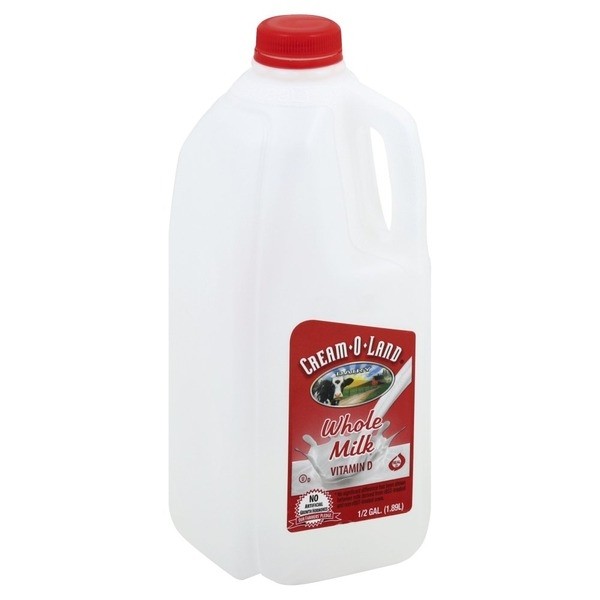 Whole Milk (1/2 Gallon)