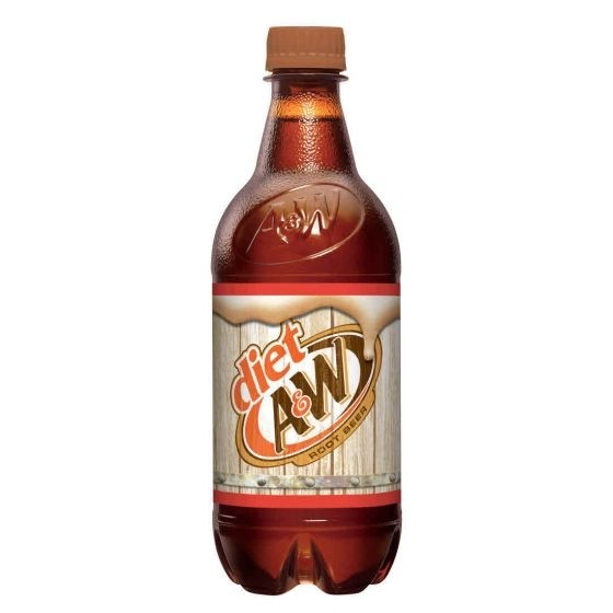 Diet A&W Root Beer - 20 oz