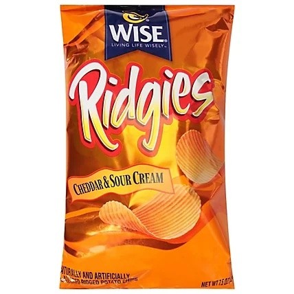 Wise Party Size Ridgies Cheddar & Sour Cream