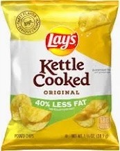 Lay's Kettle Cooked 40% Less Fat