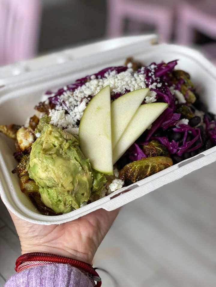 BRUSSELS SPROUTS RICE BOWL