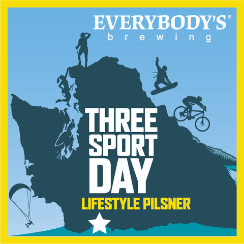 Growler - Three Sport Day Lifestyle Pilsner