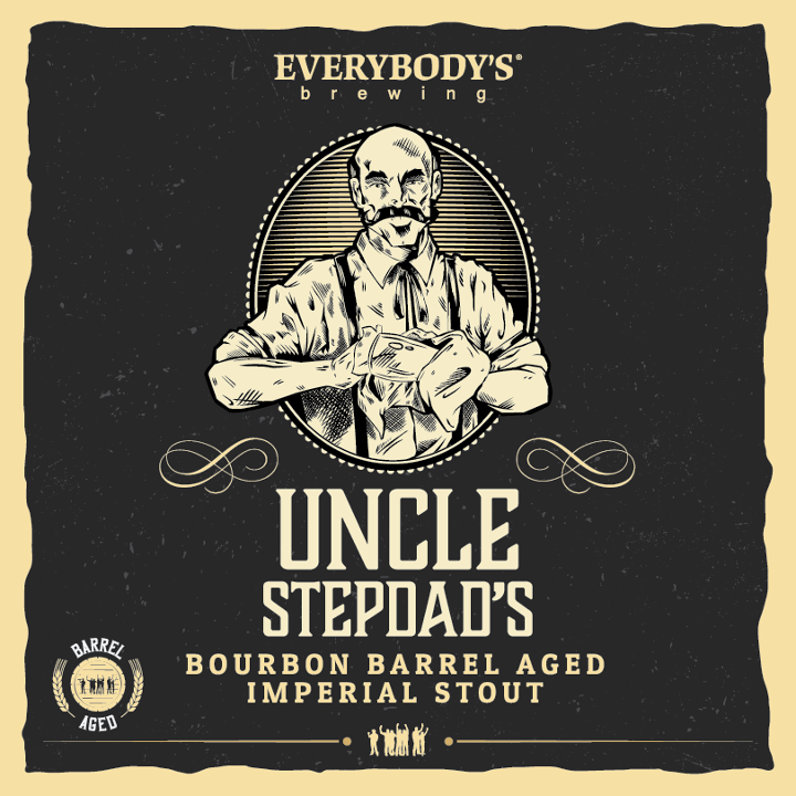 4-Pack 16oz. Uncle Stepdad Bourbon Barrel-Aged Imperial Stout