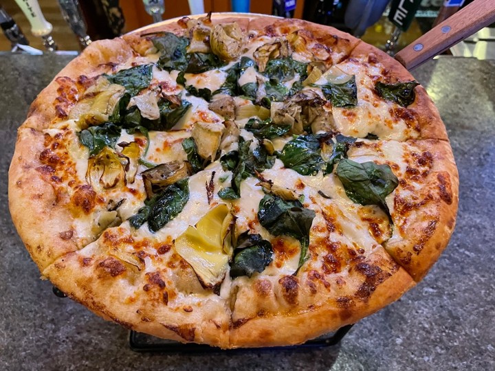 Large Spinach Artichoke Pizza