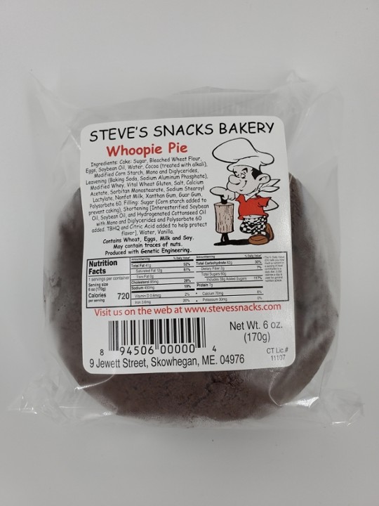 Steve's Snacks Original Whoopie Pie