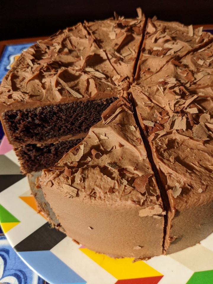 Mom's Chocolate Layer Cake with Milk Chocolate Frosting