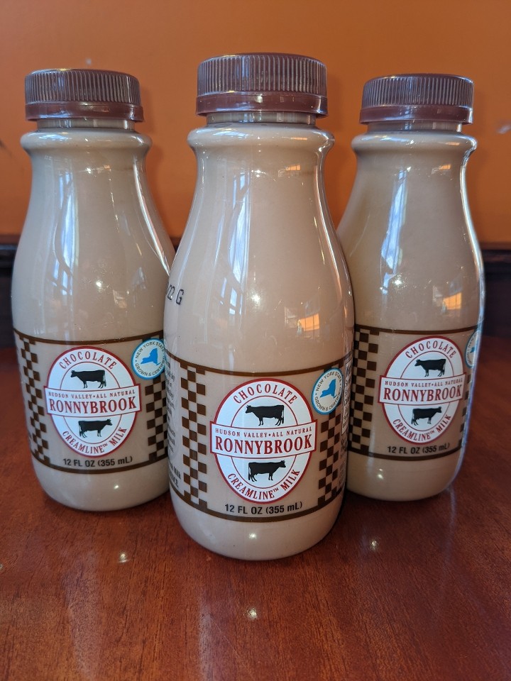 Chocolate Milk, 12 oz, Ronnybrook Farm