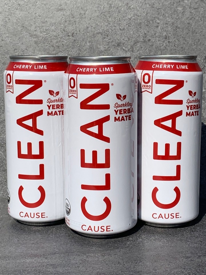 Clean Cause Sparkling Yerba Mata - Cherry Lime