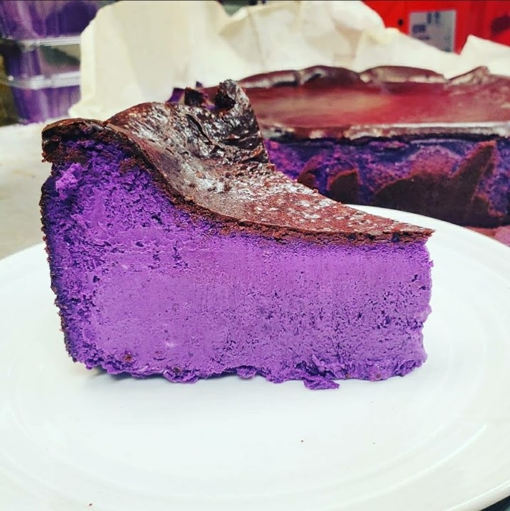 Ube Basque Cheesecake