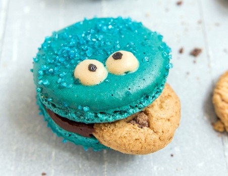 Cookie Monster Macacrons
