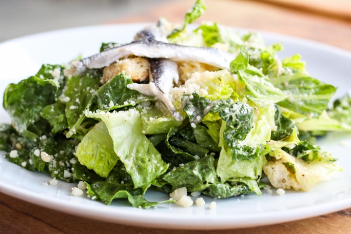 Eggless Caesar Salad